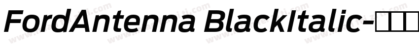 FordAntenna BlackItalic字体转换